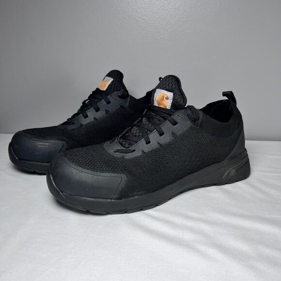 Carhartt Men’s FORCE Work Shoes Black Size 9 Slip Resistant Athletic Black - Picture 2 of 10